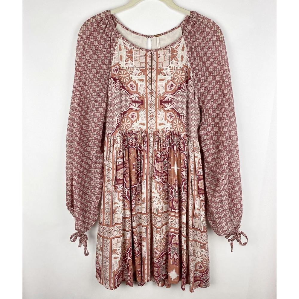 Free People Boho Pleated Front Dress - Picture 7 of 7